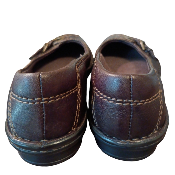 Clarks brown leather ladies bendables shoes size 5 in mint condition. - Picture 3 of 9